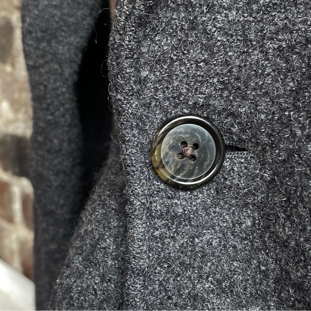 J. Crew Daphne Topcoat in Italian Boiled Wool Dark Gray Size 4 w/ Small Flaw - Picture 12 of 12